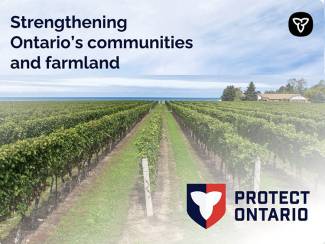 Ontario’s minister of infrastructure Kinga Surma has announced that Niagara region is to receive $41M for irrigation pipelines.