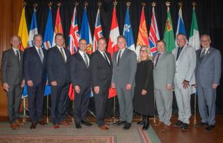 Hon. Pat Finnigan, Minister of Agriculture, Aquaculture and Fisheries  Hon. Bloyce Thompson, Minister of Agriculture  Hon. RJ Sigurdson, Minister of Agriculture and Irrigation  Hon. Trevor Jones, Minister of Agriculture, Food and Agribusiness  Hon. Ron Kostyshyn, Minister of Agriculture (Co-Chair)  Hon. Heath MacDonald, Minister of Agriculture and Agri-Food (Co-Chair)  Hon. Lana Popham, Minister of Agriculture and Food  Hon. Daryl Harrison, Minister of Agriculture  Hon. Greg Morrow, Minister of Agriculture 