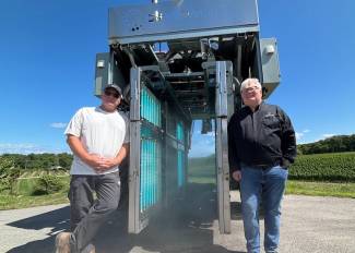Brian Schmidt, (L) Vineland Estates Winery and Paul Moyer, Clean Works. 