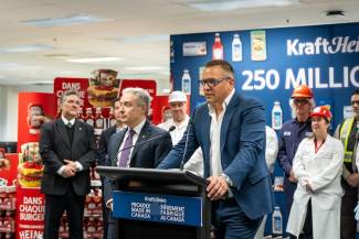 Kraft Heinz makes announcement in Montreal, Québec.