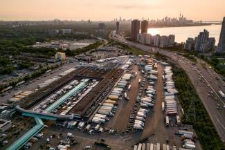 Aerial view of Ontario Food Terminal, Toronto, ON 