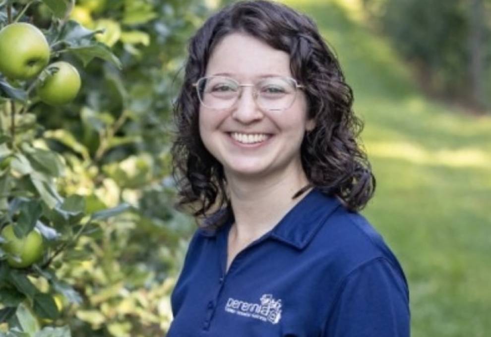 Michelle Cortens, Perennia tree fruit specialist.