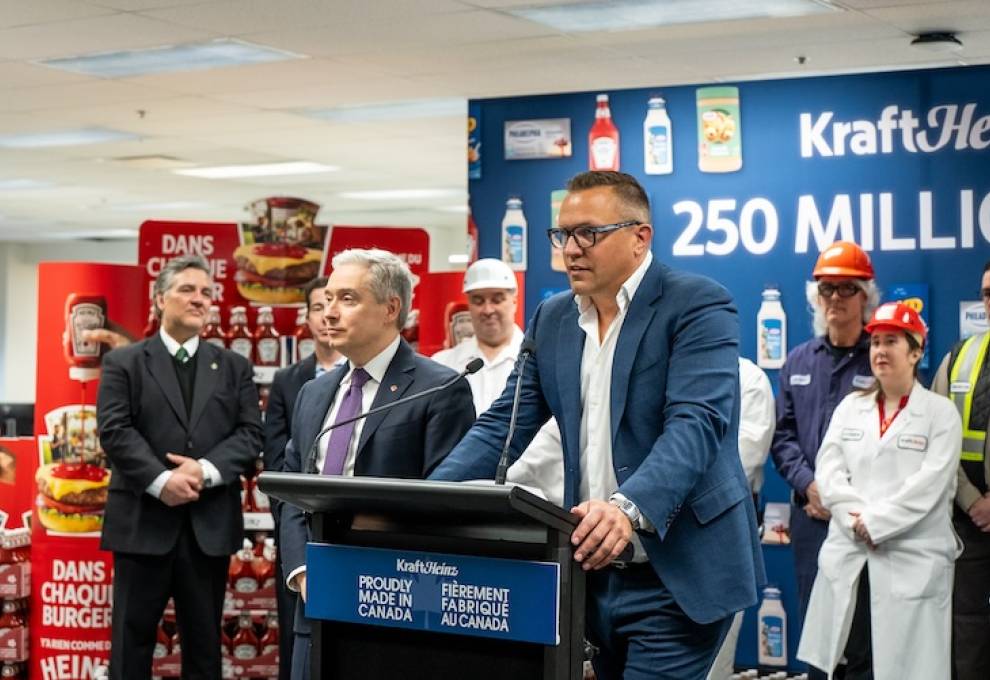 Kraft Heinz makes announcement in Montreal, Québec.